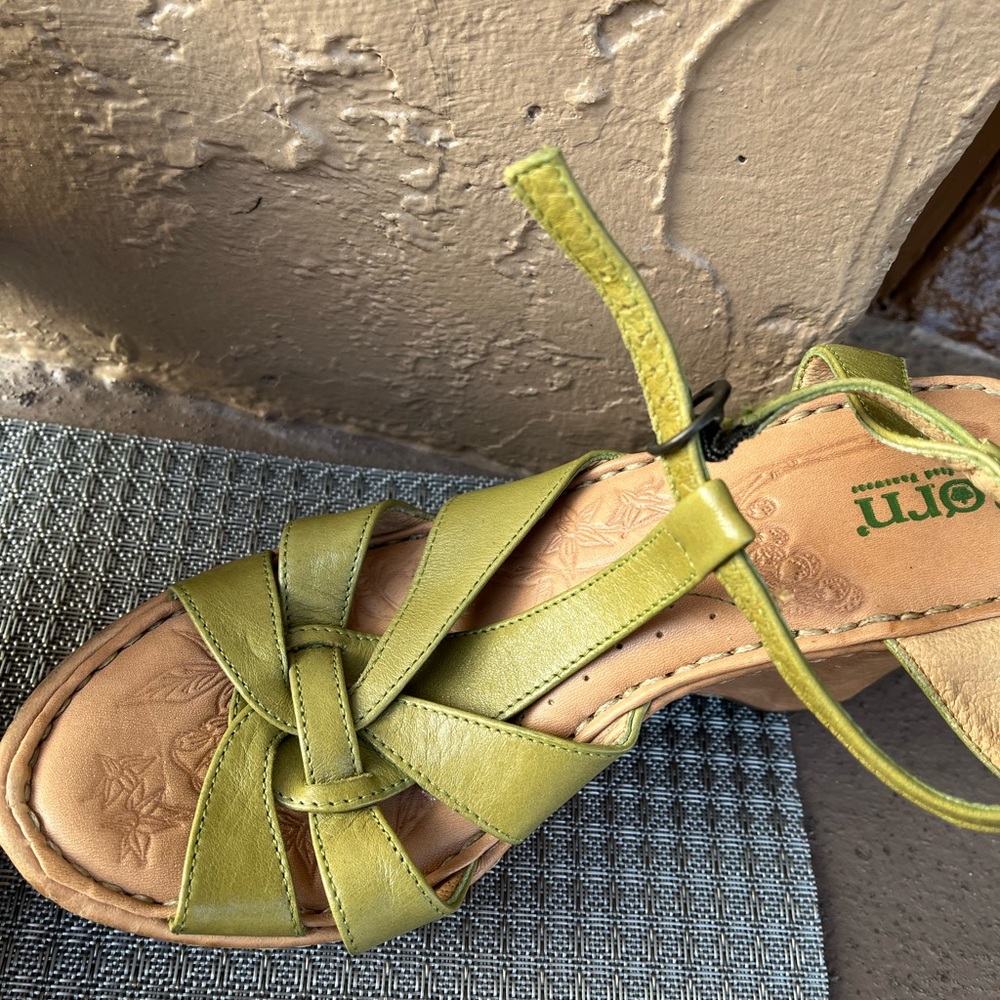 Born Green Wedge Shoes